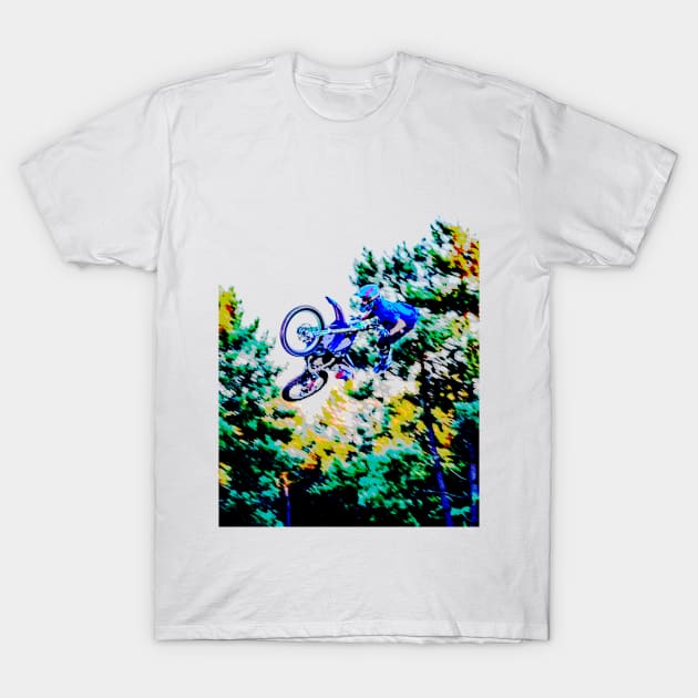 motocross freestyle T-Shirt by rickylabellevie